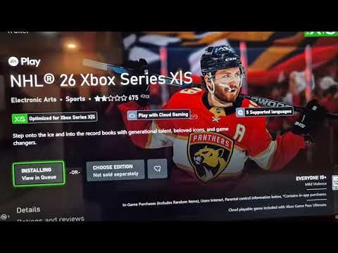 How To Download/Install NHL 26 On Xbox Console (Game Pass Users)
