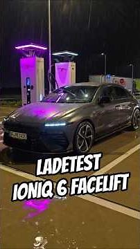 Hyundai IONIQ 6 Facelift charging test at Ionity. Charging curve and charging time. #ev