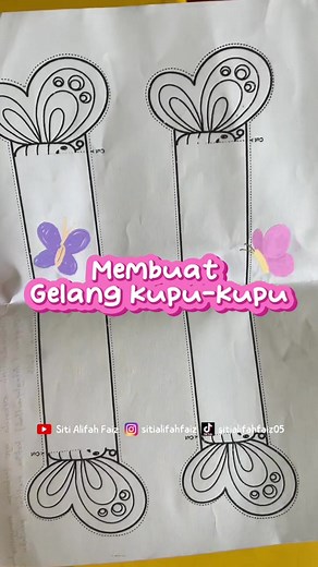 Kegiatan Membuat Gelang Kupu-Kupu untuk Anak
