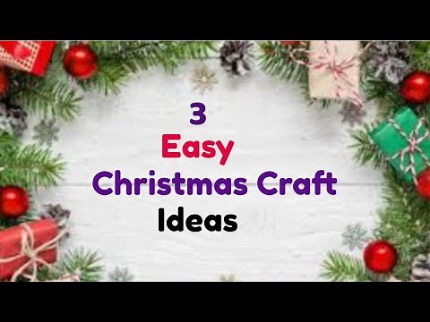3 Easy Christmas Crafts For Kids/ Christmas Decoration Ideas/ Paper Craft Ideas.