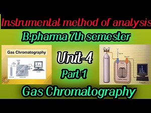 Instrumental methods of Analysis - 21 Video Lecture | Crash Course for IIT JAM Chemistry