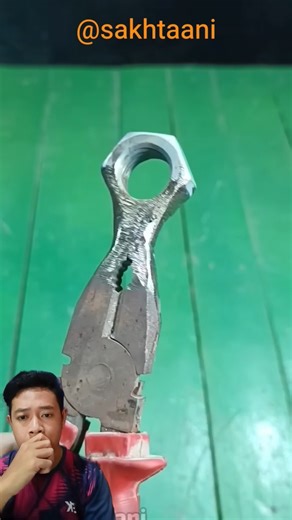 Smart DIY Making a PVC pipe threading tool from a hex nut! #short #tools