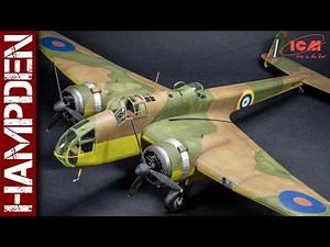 ICM HP.52 Hampden - painting and weathering (1/48 scale model kit)