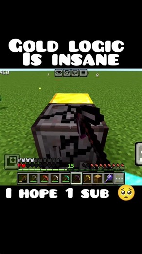 Minecraft's gold logic is insane.#minecraft