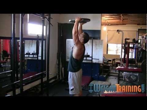 Overhead Plate Press - How to do Overhead Plate Presses