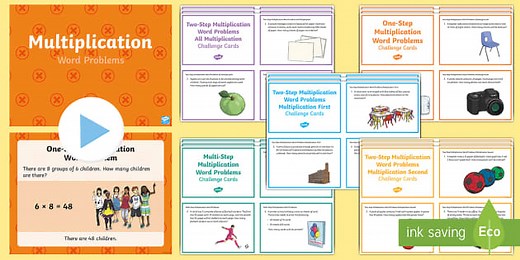 KS2 Multiplication Word Problems Resource Pack