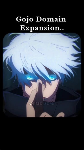 When Gojo Use Domain Expansion...😬 #gojosatoru #shorts