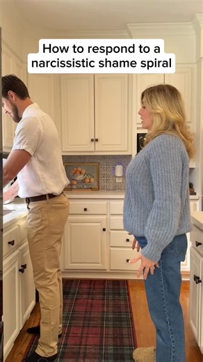 A shame spiral happens when accountability triggers deep shame, and that shame gets defended through deflection, victimhood, blame, intimidation, or shutdown. Deep down they fear rejection and so they will do whatever it takes to deflect attention & blame. The goal isn’t repair — it’s relief from shame. These behaviors of deflection are narcissistic in nature and can become very detrimental to the relationship if continued over time. So here are healthy responses a partner can have to a shame sp