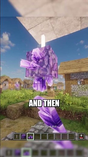 Minecraft Amethyst Disco Ball (Easy Aesthetic Decor) #minecraft #minecraftbeauty #minecrafttutorial