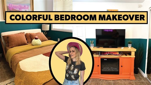 Budget Bedroom Refresh with Colorful Cozy Fall Style