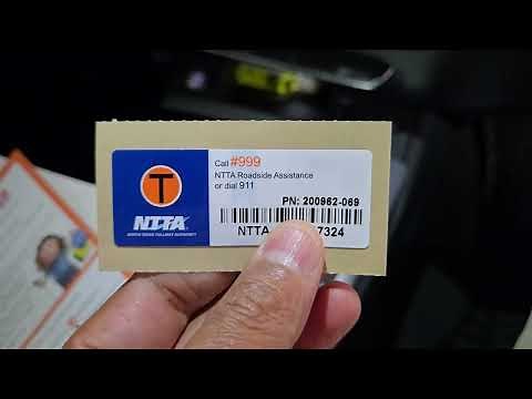 How to install NTTA toll tag