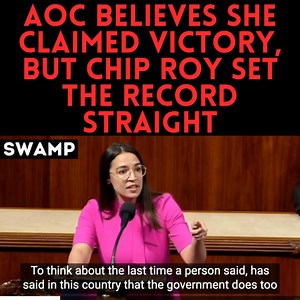 275K views · 9.8K reactions | AOC Believes She Claimed Victory, But Chip Roy Set the Record Straight. | DC Swamp | Facebook