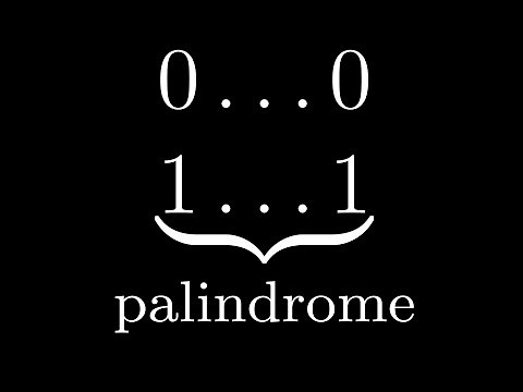 Context-Free Grammar (CFG) Example: Palindromes