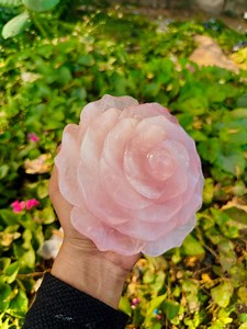 Natural Rose Quartz Galsang Flower, Quartz Crystal Carved,crystal Heal Reiki, Home Decoration, Crystal Gifts - Etsy