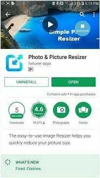 تصغير حجم الصور مع بقاء نفس الجودة باستخدام تطبيق photo & picture resizer
