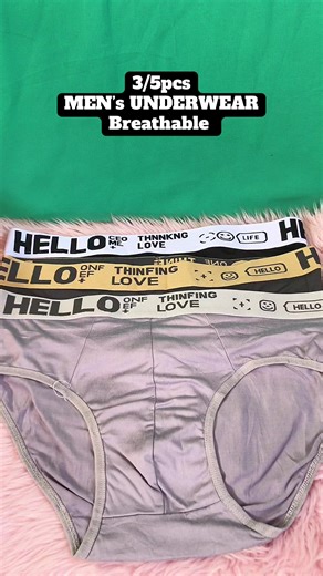 3/5pcs Men’s Underwear breathable #mensunderwear #underwear #brief