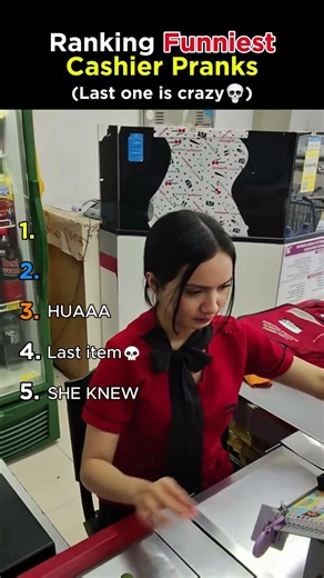 Ranking funniest cashier pranks 🤣💀