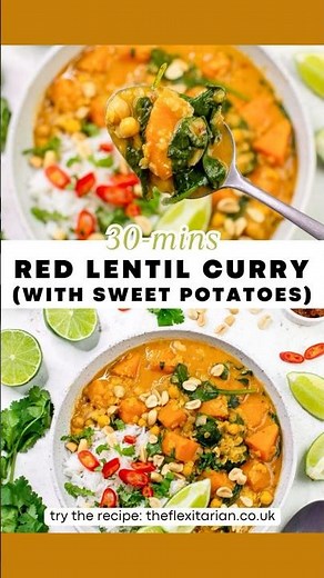 Red Lentil Curry (with sweet potatoes)