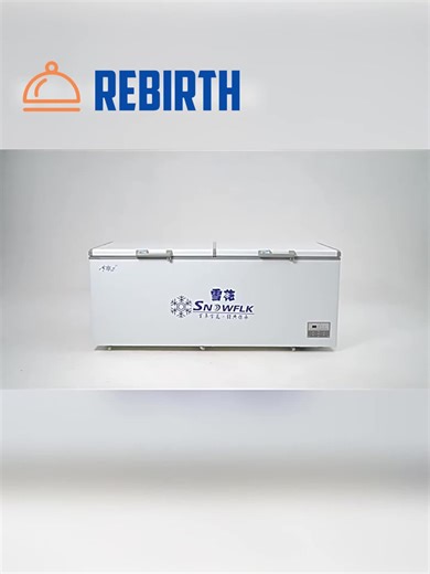 Supermarket Large Capacity Deep Chest Freezer Frozen Food Fish Ice Cream Chest Deep Freezer Double Door Commercial Freezer