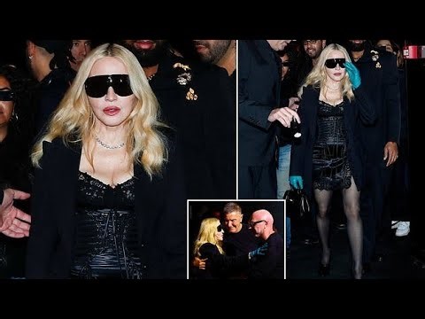 Madonna, 67, shows off her changing appearance in very short corset dress at Dolce & Gabbana show