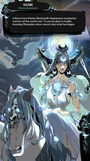Selene praises Master Blacksmith Hephaestus ⚒️#hades2