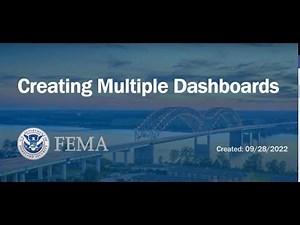 Grants Portal: Creating Multiple Dashboards