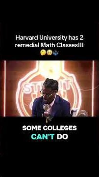 Harvard University has 2 remedial Math Classes!!! 🤔😳🤷🏿‍♂️ #math #harvard #education #college