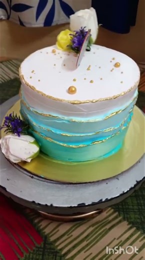 wave cake design #cake #birthdaycake #cakedecorating