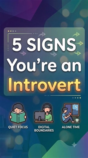 5 Signs You're an Introvert #didyouknow #facts #psychology #trending