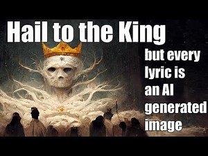 Hail to the King - But every lyric is an AI generated image