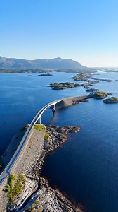Where the road meets the ocean 🌊 The iconic Atlanterhavsveien is more than a drive - it’s an experience of wind, waves, and raw Norwegian nature. Would you dare to drive it in a storm? | Spectacular Norway