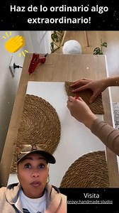 18K views · 424 reactions | Cuadros con jute placemat.#jute #placemats #yute #reelsfypシ #reelsvideoシ | Provy Handmade Studio | Facebook