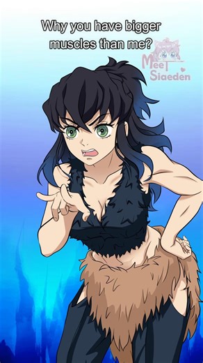 ♀️🔁♂️ GENDER SWAP Inosuke x Aoi 性別交換 #KimetsuNoYaiba #DemonSlayer