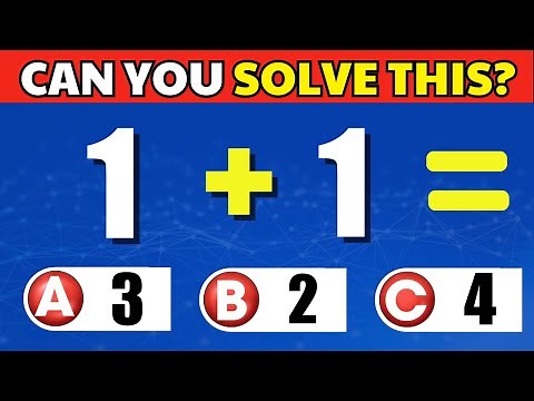 Can You Pass This Math Quiz? 🤓 | 45 Questions Challenge | QuizEarth
