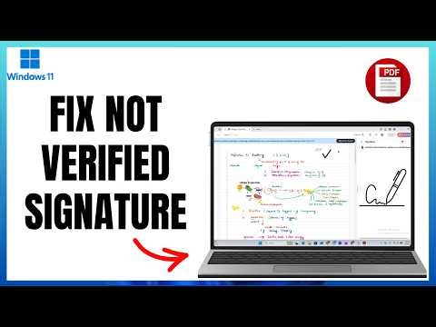 PDF Signature Not Verified? Try This