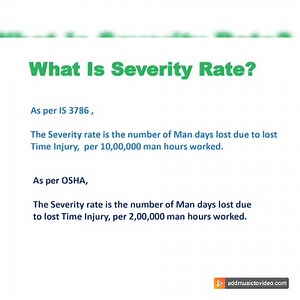 How to calculate Severity rate and Frequency rate? | Safety Officer Association