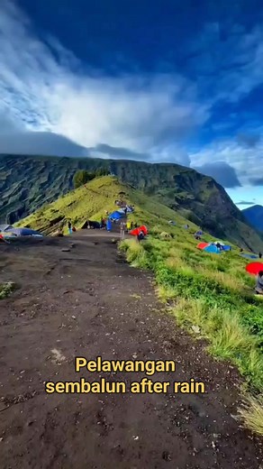 The stunning view of mount rinjani camp #rinjani #sembalun #torean #senaru | Rinjani Awesome Trekking