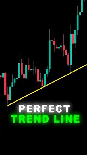 How to Draw PERFECT Trendlines (Most Accurate Method) #shorts