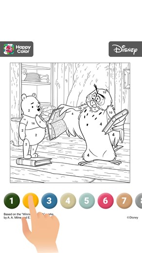Colorize your favourite Disney characters. | Happy Color - Color by Number