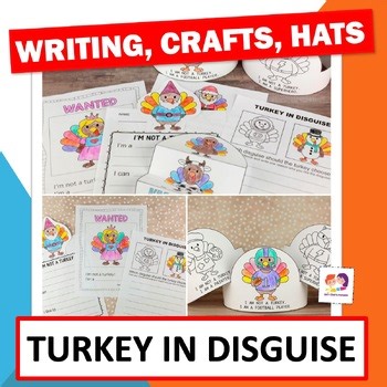 Turkey in Disguise Thanksgiving Activities, Disguise a Turkey Writing Crafts