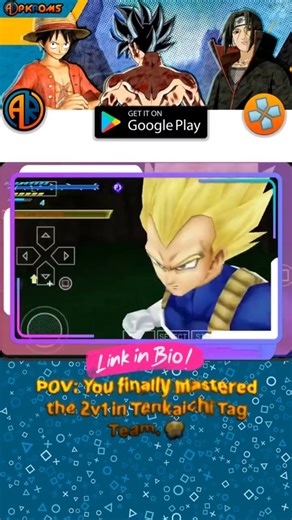 APKRoms on Instagram: "POV: You finally mastered the 2v1 in Tenkaichi Tag Team. 😤 #ppsspp #dbzttt #dragonballz #dbz #dbzmod"