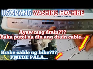 HOW TO REPAIR SAMSUNG AUTOMATIC WASHING MACHINE || DRAIN NOT WORKING || TAGALOG