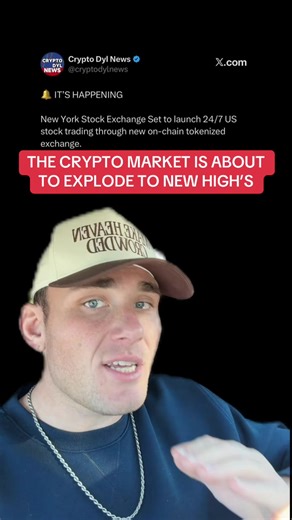🔔 IT’S HAPPENING New York Stock Exchange Set to launch 24/7 US stock trading through new on-chain tokenized exchange. #crypto #stocks #xrp #breakingnews #news