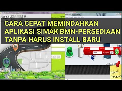 CARA COPY/ MEMINDAHKAN APLIKASI SIMAK-BMN DAN PERSEDIAAN KE LAPTOP LAIN TANPA HARUS INSTALL BARU