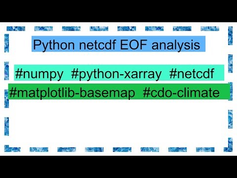 Python netcdf EOF analysis