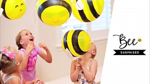 "Bee" the best party host ever with DIY Bumblebee Balloons: http://bit.ly/2arbfh6 | Balloon Time