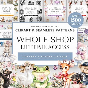 Whole Store Clipart Bundle for Commercial Use, Lifetime Shop Access, Mega Clipart Bundle, Seamless Files, Sublimation, INSTANT DOWNLOAD - Etsy