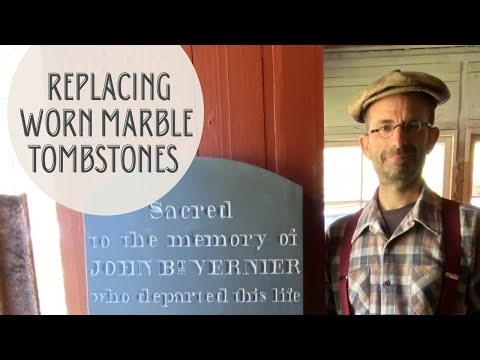What can be done about faded Marble Tombstones?
