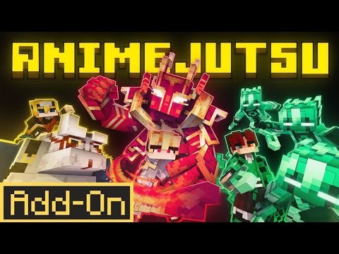 Jutsu Anime addon like Naruto in Minecraft Mcpe Mcbe 1.21