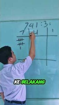 easy way to divide using the line method with Raihan #trisnomathnian